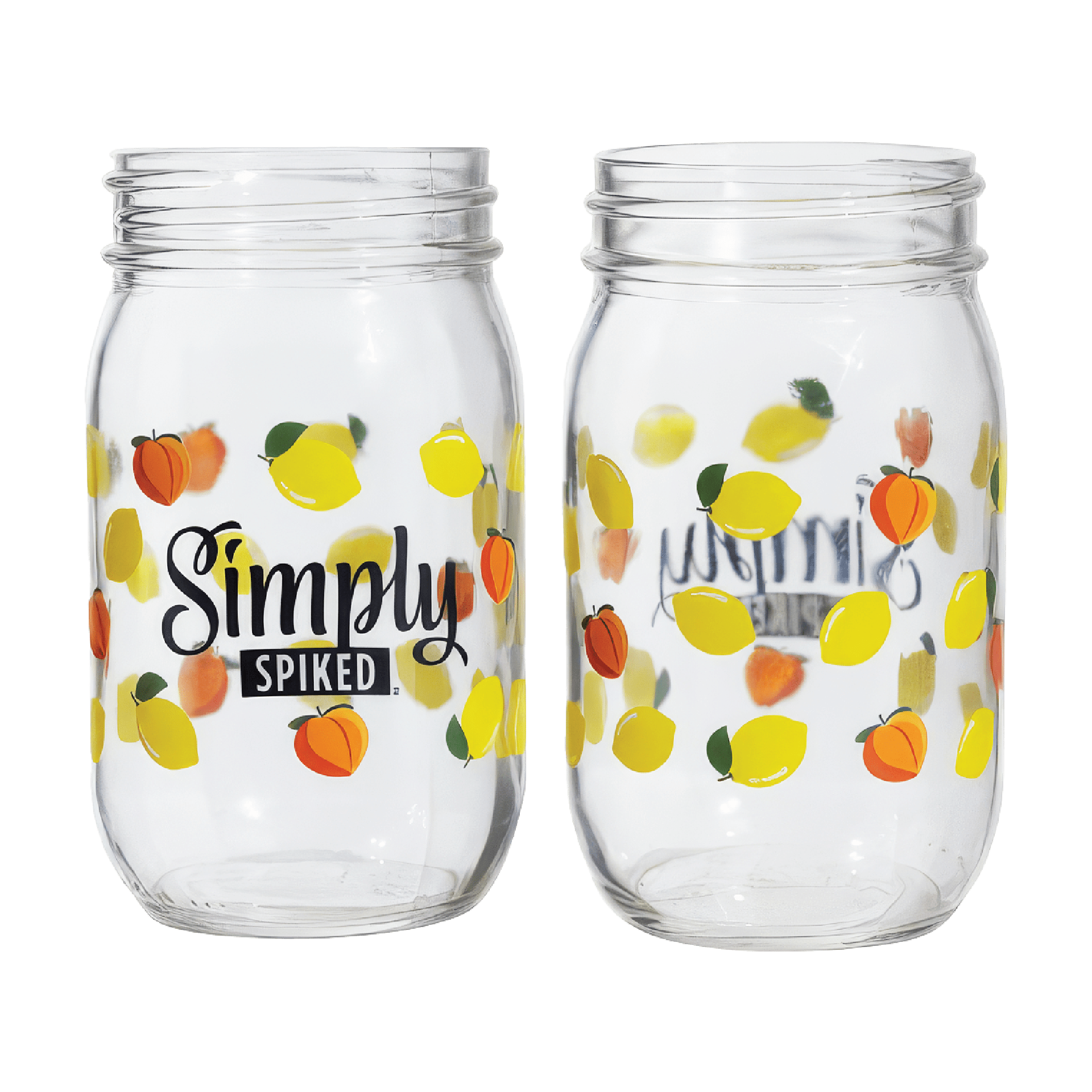 Simply Spiked – Mason Jar Glass – 16oz – 12 per case
